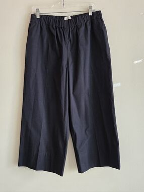 Everlane The Easy Crop Pant Black Cotton Size 10 NWT